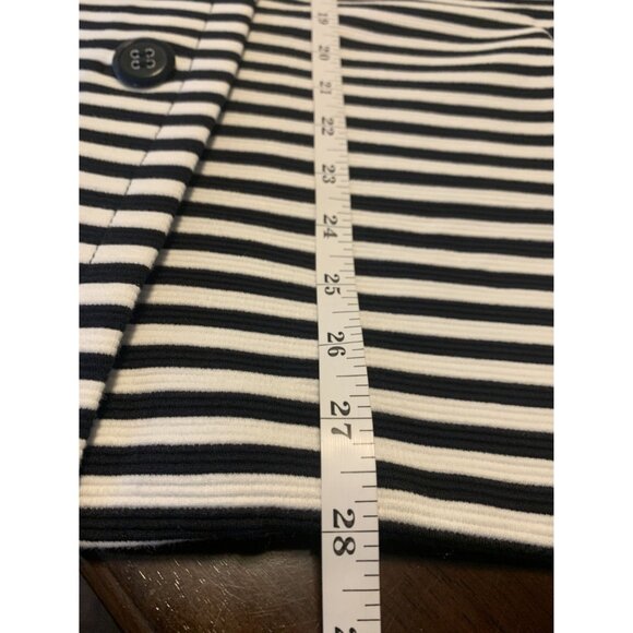 Pendleton Blue & White Striped Nautical Swing Jacket L - Picture 7 of 9